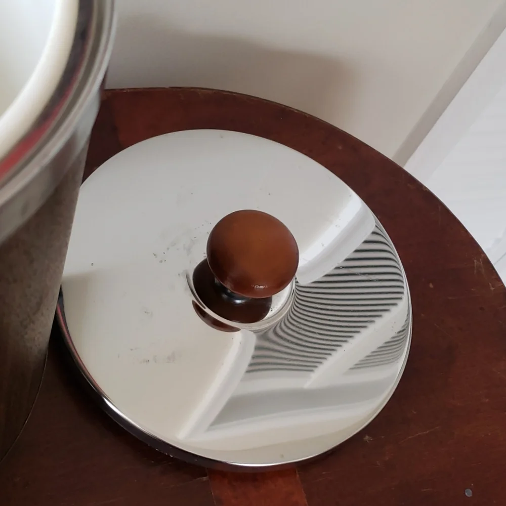 Vintage Kromex Ice Bucket & Vollrath Tongs